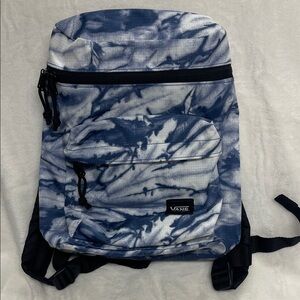 Vans Navy and White Tie-Dye Mini Backpack